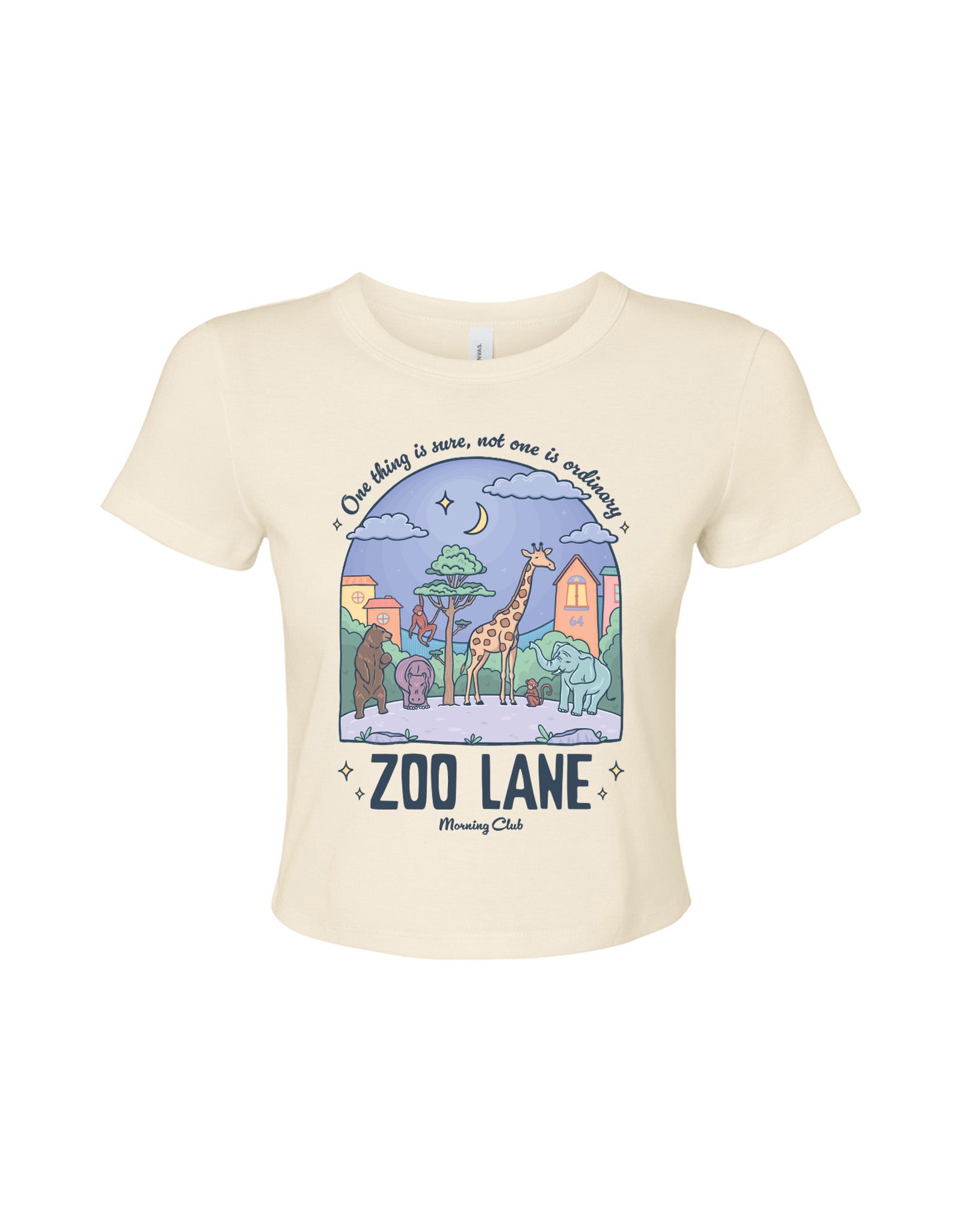 Zoo Lane Printed Micro Rib Baby Tee