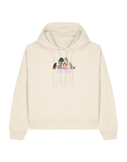 Zoo Lane Embroidered Boxy Organic Cotton Hoodie
