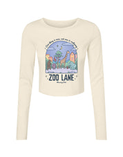 Zoo Lane Printed Micro Rib Long Sleeved Tee