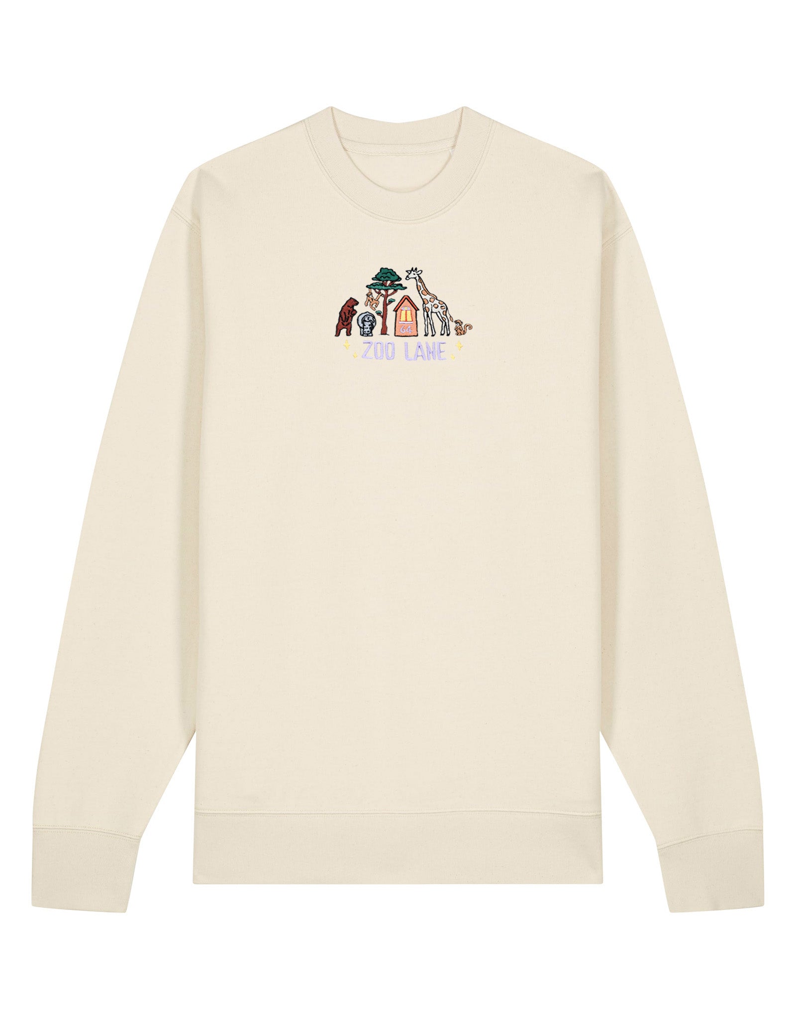 Zoo Lane Embroidered Organic Cotton Sweatshirt