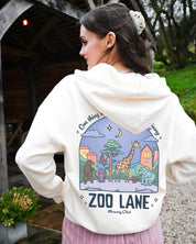 Zoo Lane Printed Boxy Organic Cotton Zip Hoodie