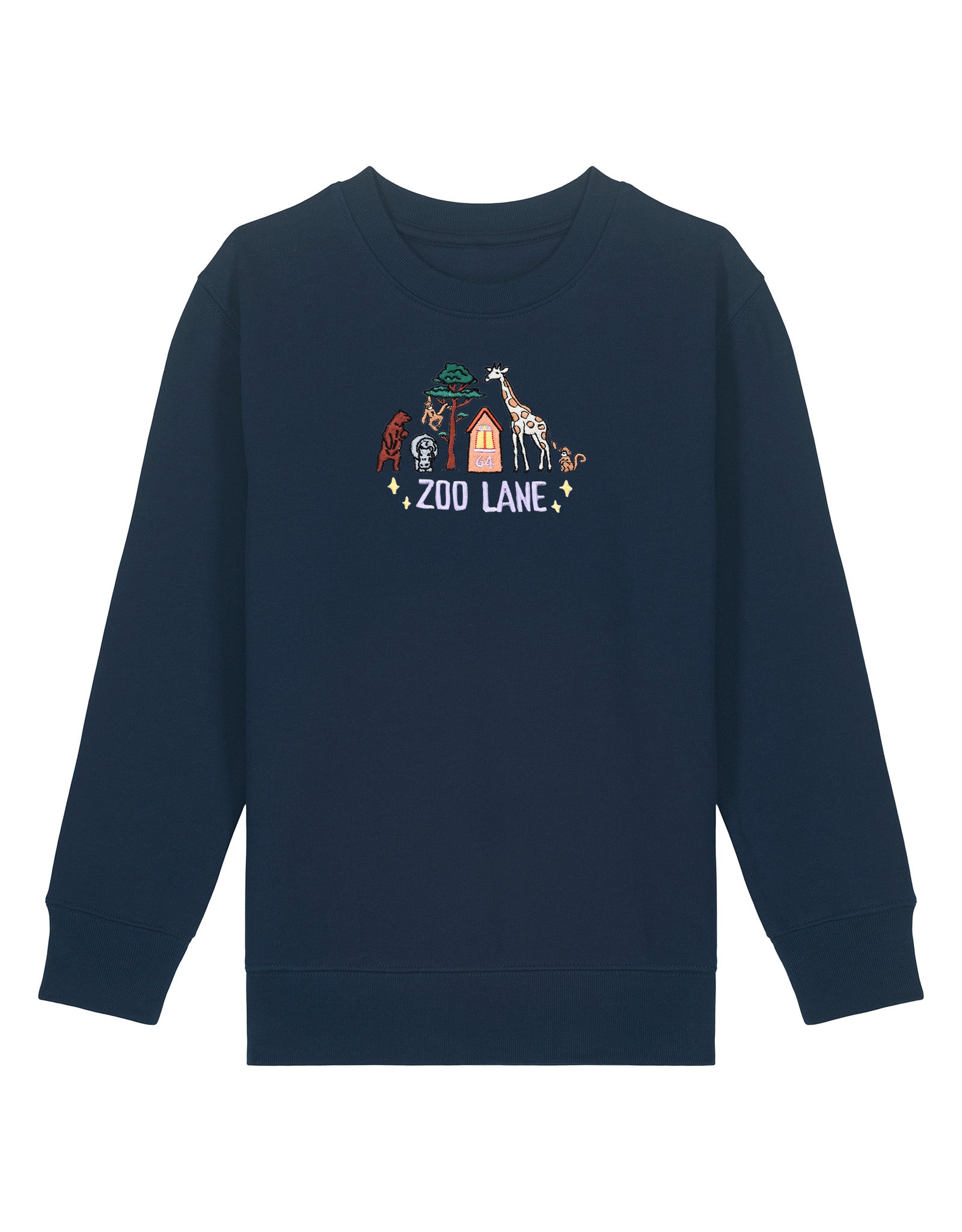 Zoo Lane Embroidered Organic Cotton Childrens Sweatshirt