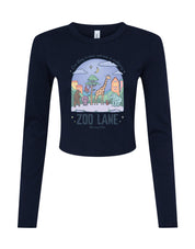 Zoo Lane Printed Micro Rib Long Sleeved Tee