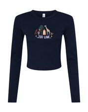 Zoo Lane Embroidered Micro Rib Long Sleeved Tee