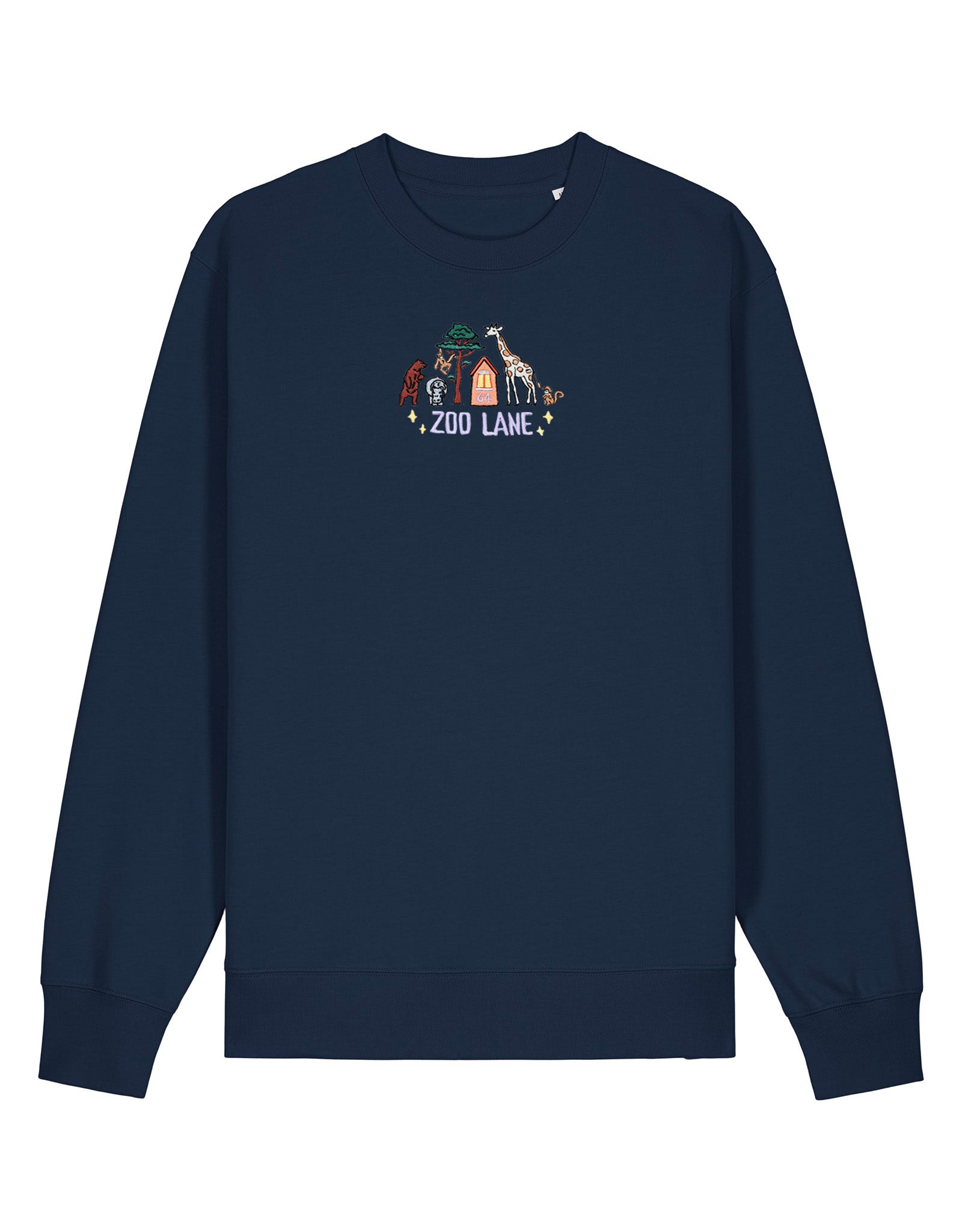 Zoo Lane Embroidered Organic Cotton Sweatshirt