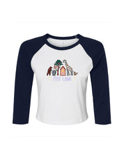Zoo Lane Embroidered Micro Rib 3/4 Sleeve Tee