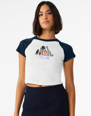 Zoo Lane Embroidered Micro Rib Raglan Baby Tee