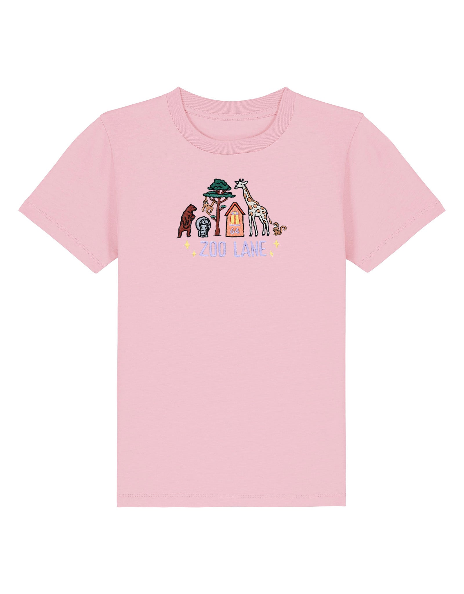 Zoo Lane Embroidered Organic Cotton Childrens T-Shirt
