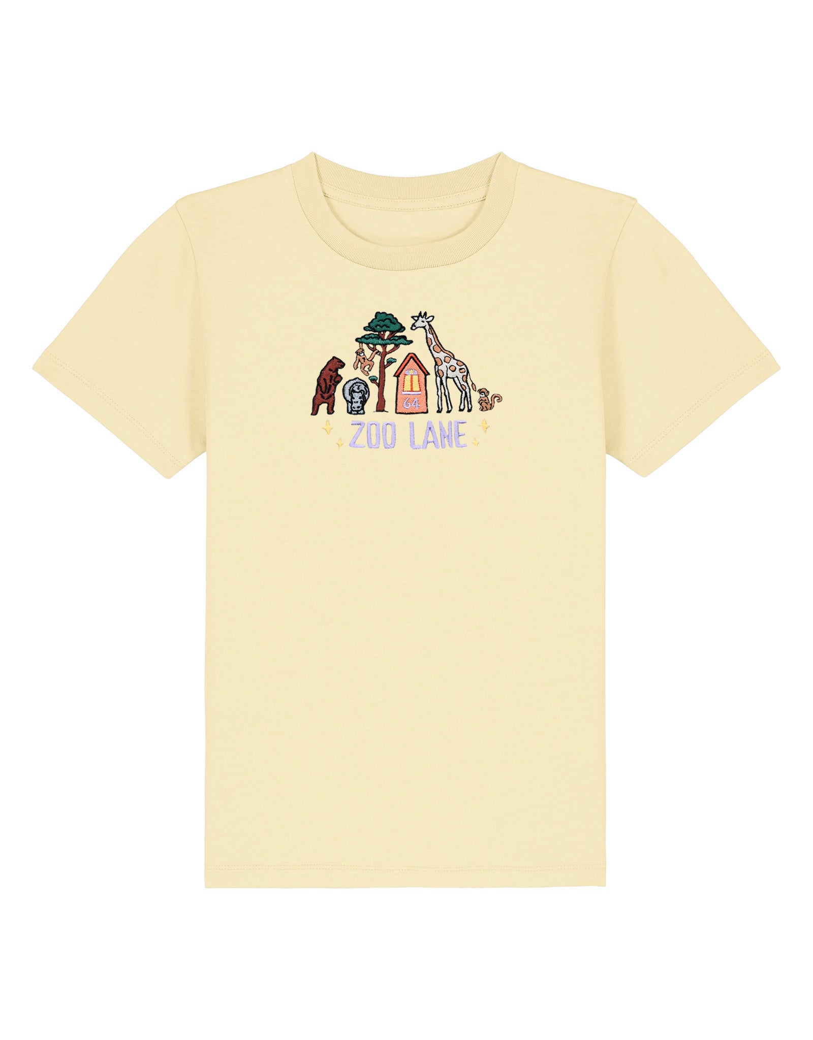 Zoo Lane Embroidered Organic Cotton Childrens T-Shirt