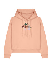 Zoo Lane Embroidered Boxy Organic Cotton Hoodie