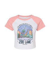 Zoo Lane Printed Micro Rib Raglan Baby Tee