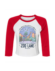 Zoo Lane Printed Micro Rib 3/4 Sleeve Tee