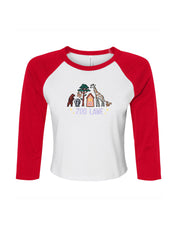 Zoo Lane Embroidered Micro Rib 3/4 Sleeve Tee