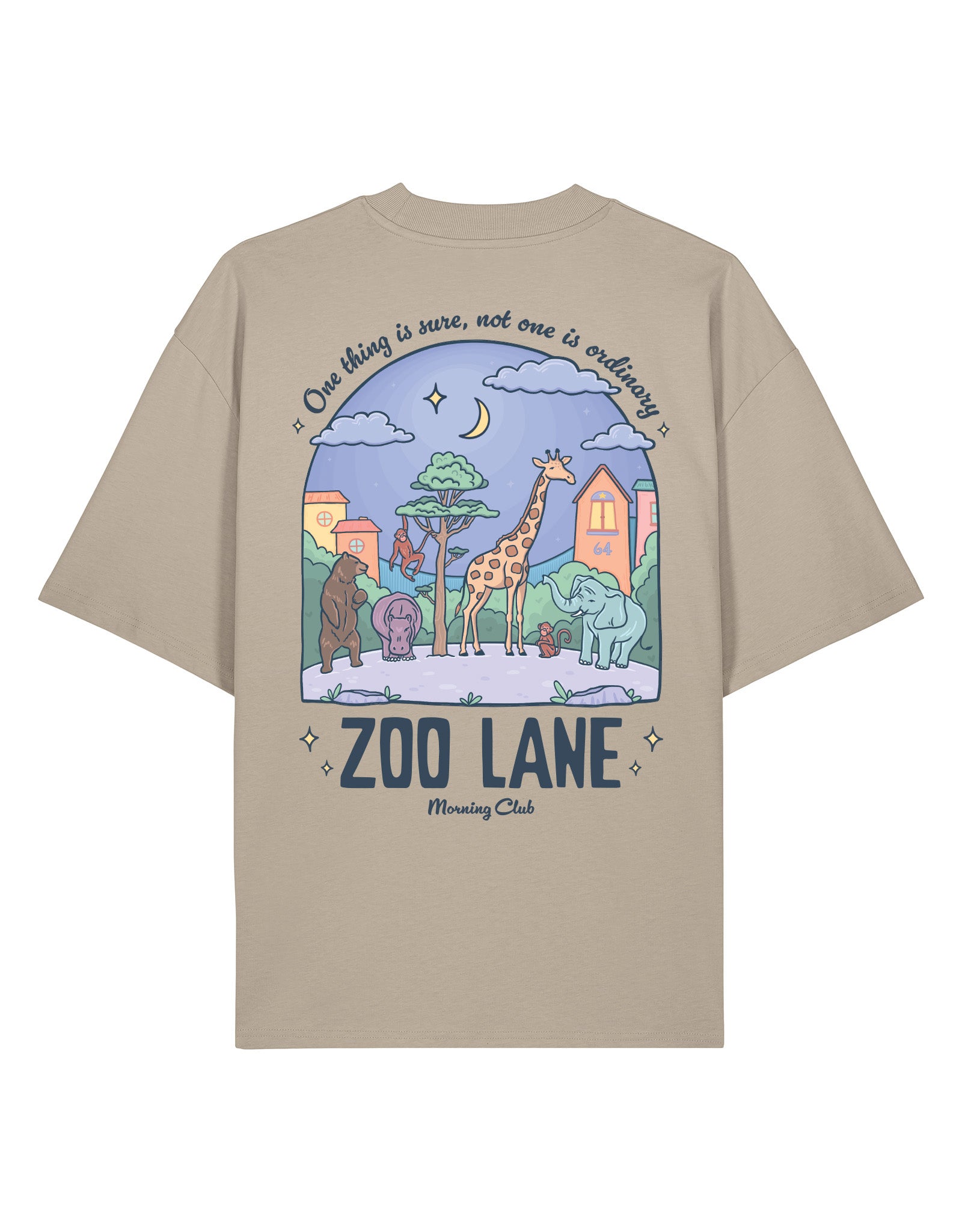 Zoo Lane Printed Oversized Organic Cotton Tee