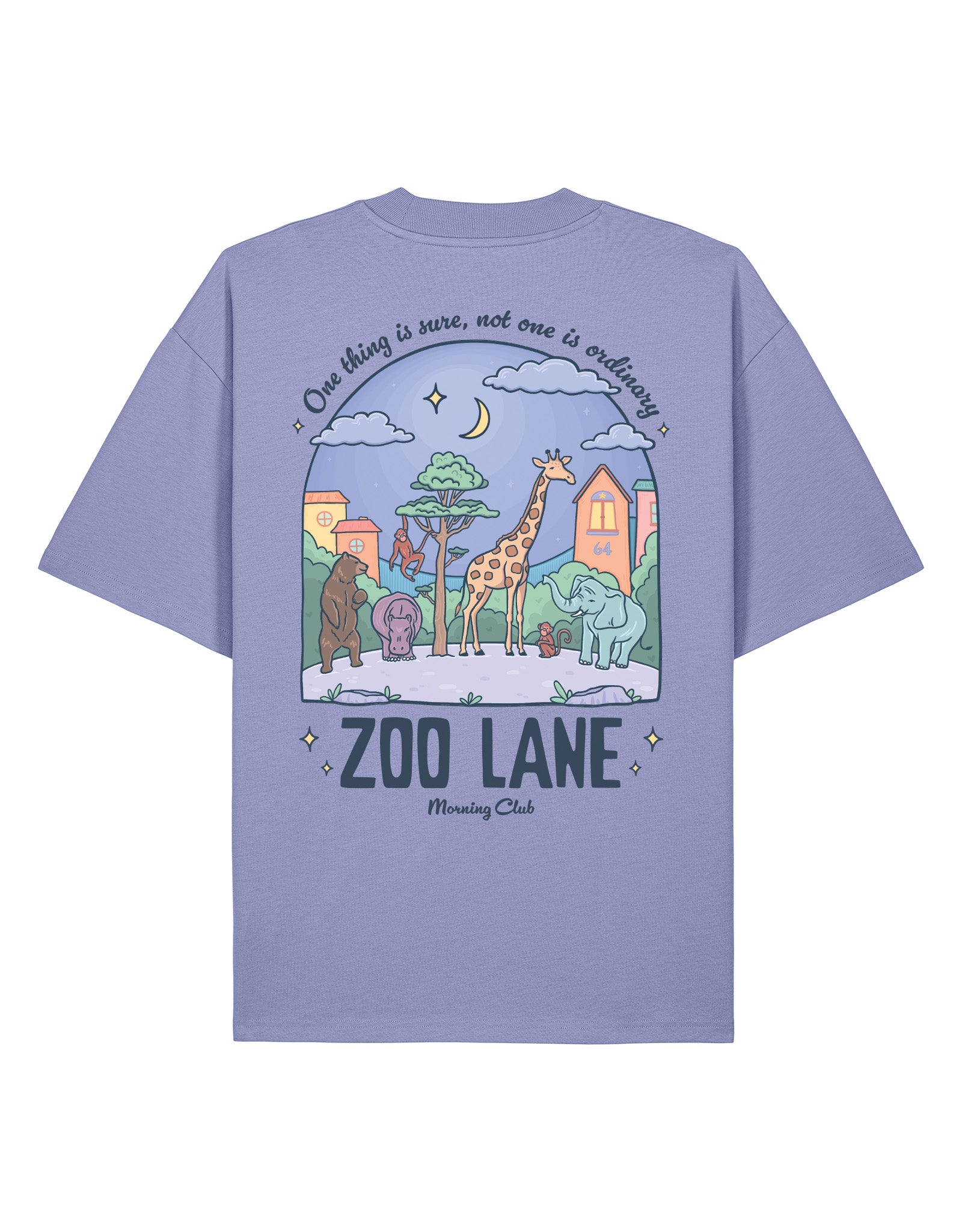 Zoo Lane Printed Oversized Organic Cotton Tee