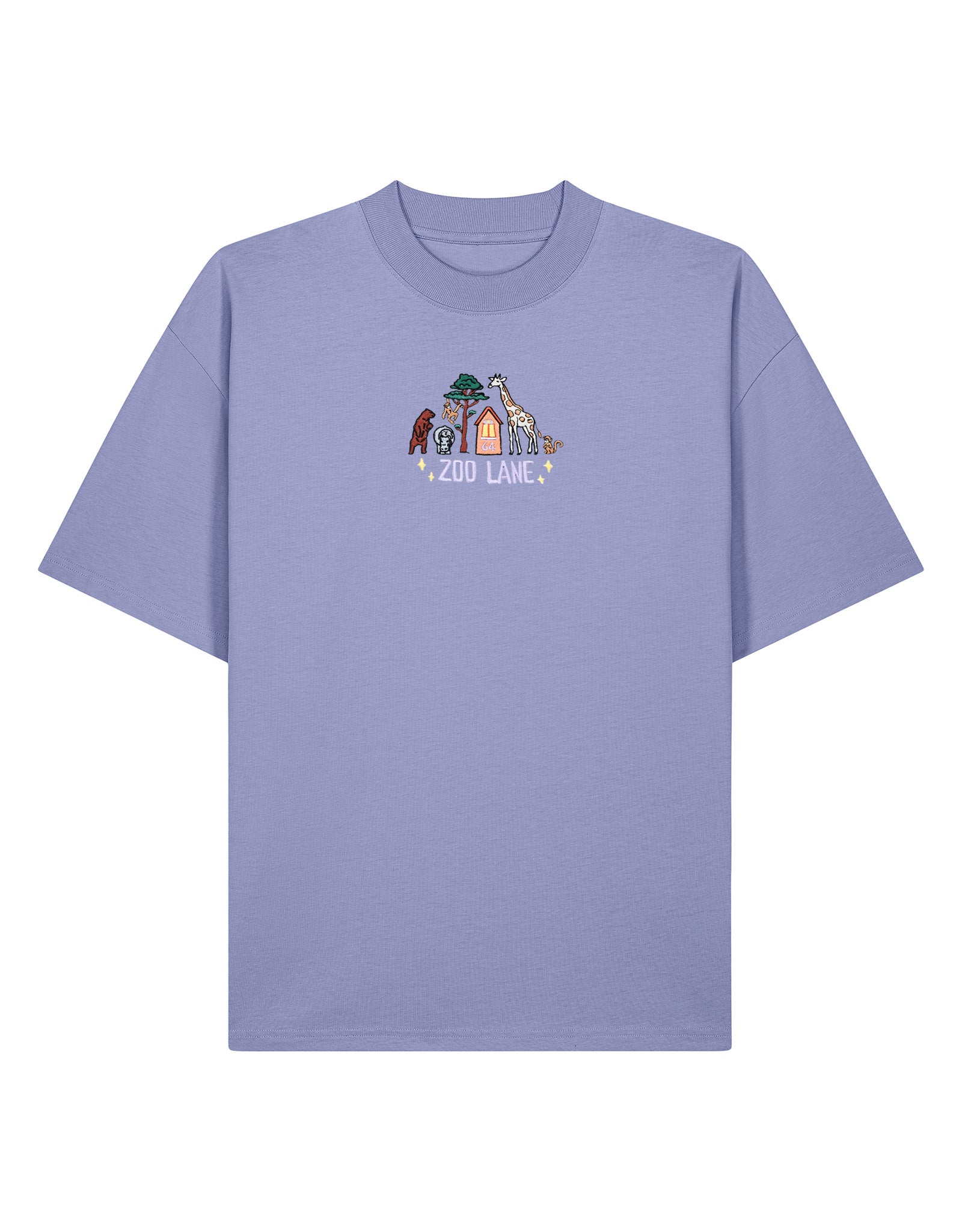 Zoo Lane Embroidered Oversized Organic Cotton Tee
