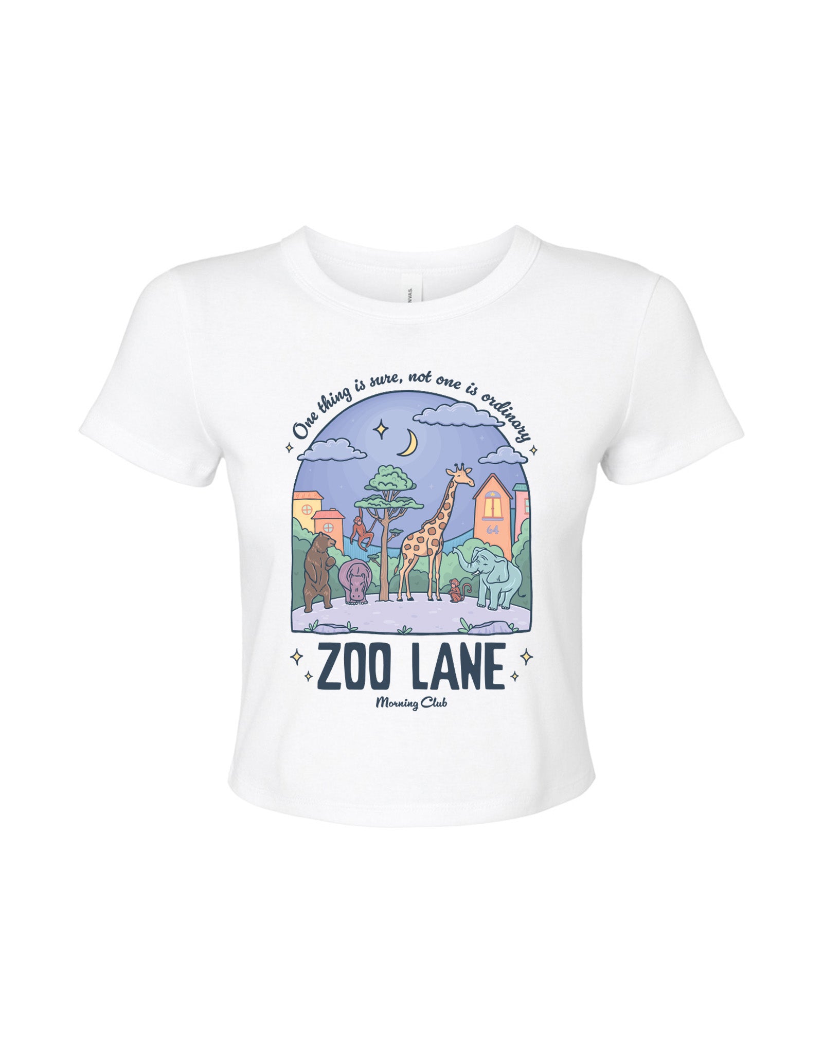 Zoo Lane Printed Micro Rib Baby Tee