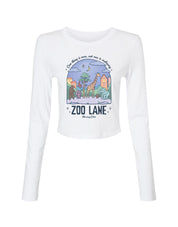 Zoo Lane Printed Micro Rib Long Sleeved Tee
